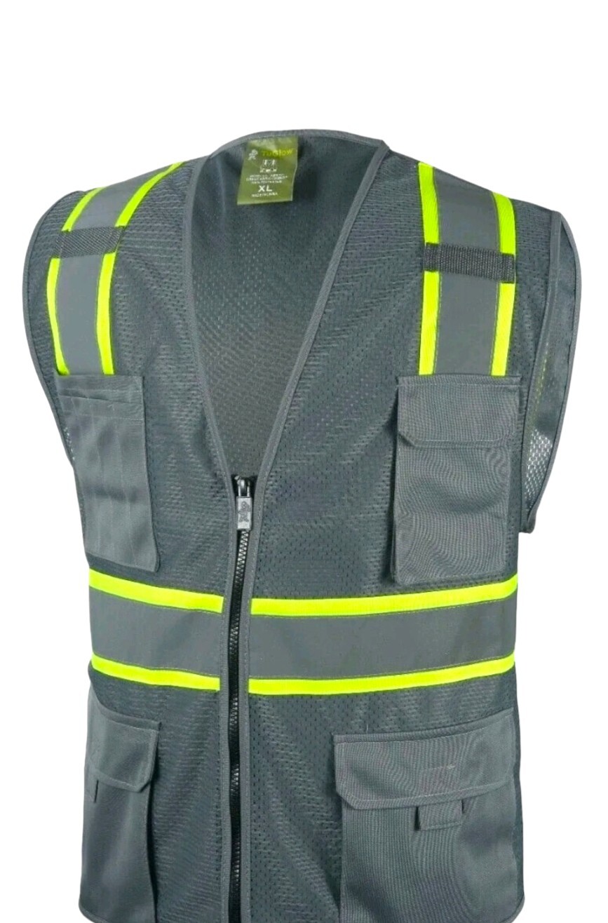 Two Tones Safety Vest ,With Multi-Pocket