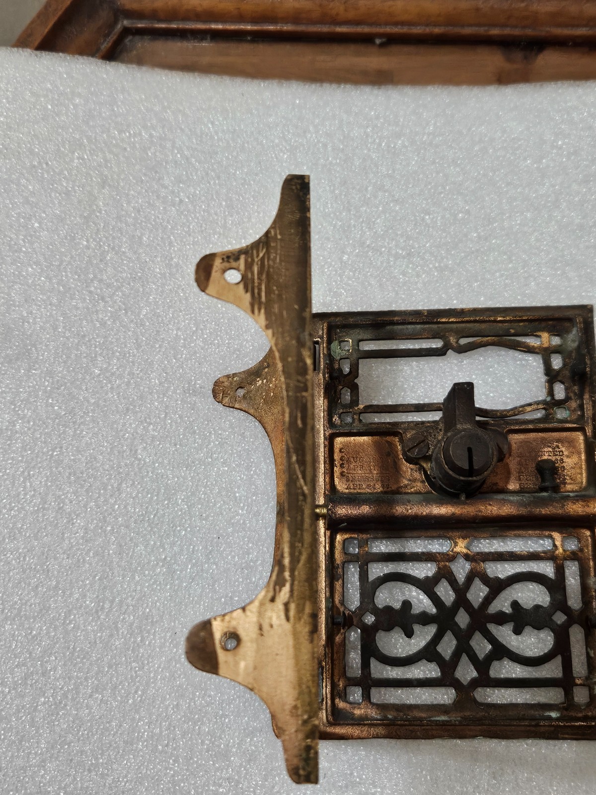 Rare 1870s Yale Lock Mfg Vintage 3.25" x 5" Post Office Door