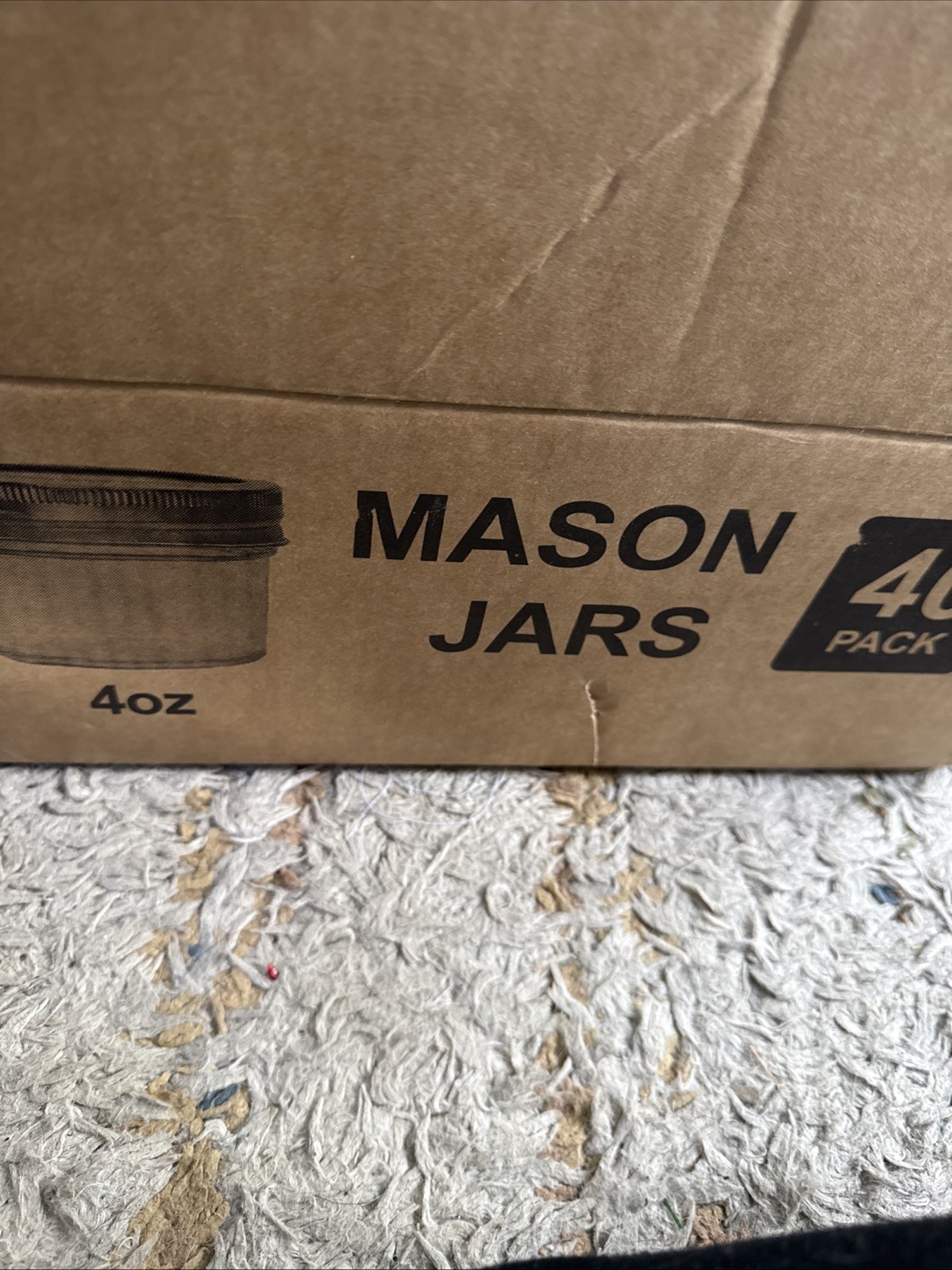 40 Pack Mason Jars 4 oz Storage Jars with Lids, Labels & Marker