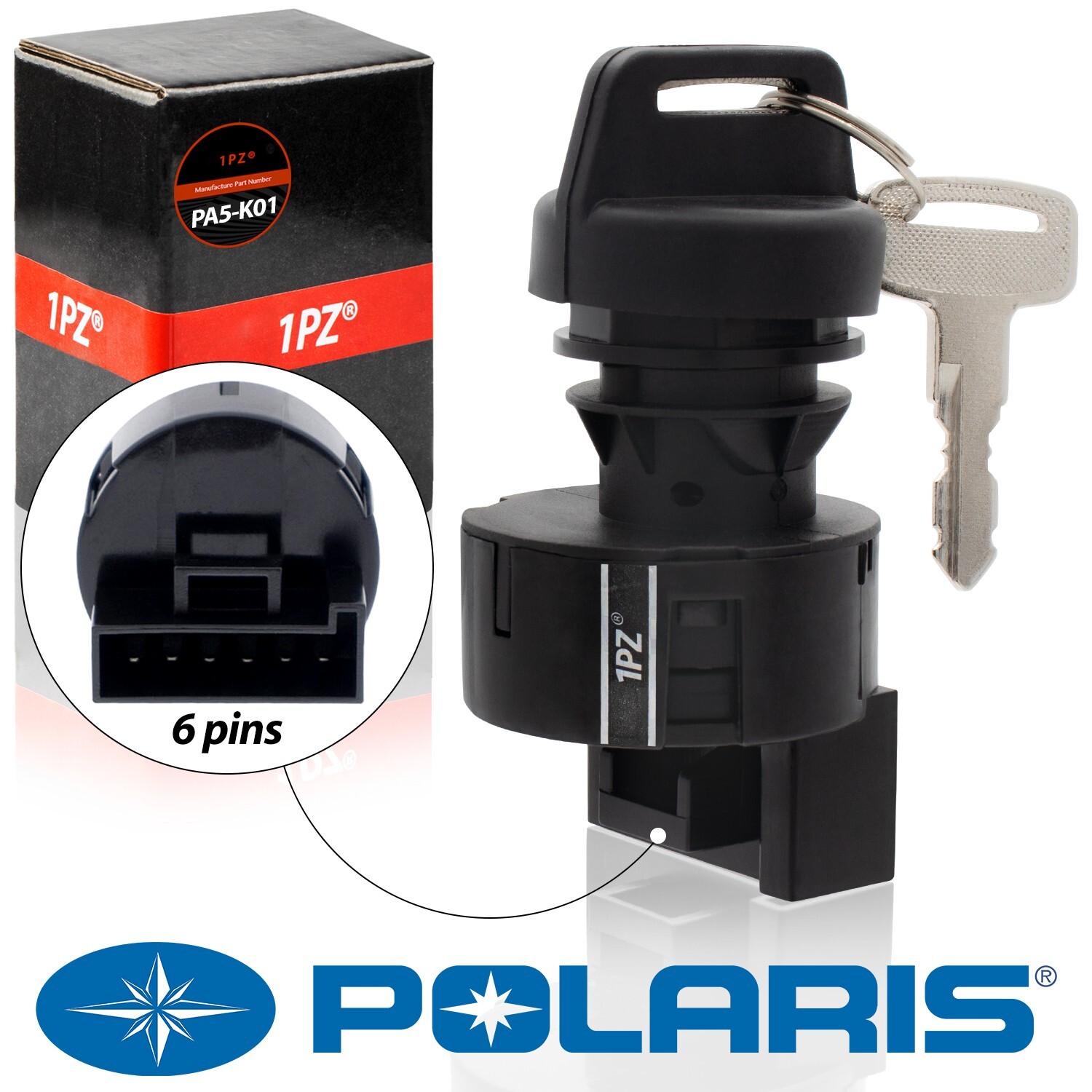 OEM Polaris Ignition Key Switch Ranger 400 500 570 800 Crew 500 EV ETX XP 1000