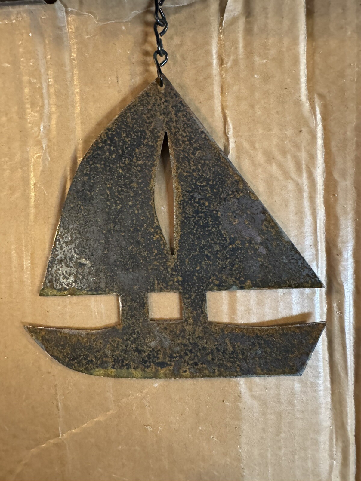 Large Handmade Joe Coniff North Country Style Triangle Wind Chime Bell W/ Option