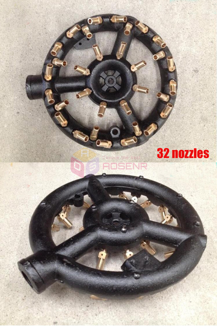 Cast Iron 44 Nozzles Natural Gas Jet 88 Tips Burner Propane Gas Jet Burner