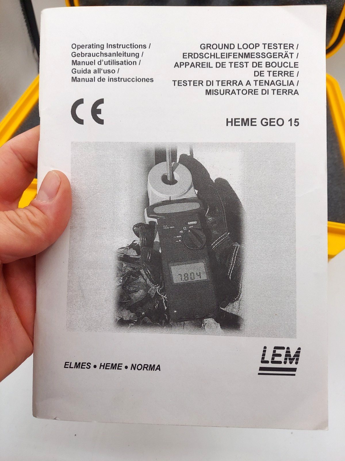 LEM GEO 15 Ground Loop Tester w/ Hard Case, Manual & Test Loop **Maybe New?**