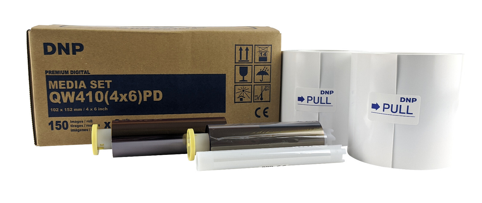 DNP QW410 4x6 Paper & Ink Ribbon Kit 150 2 sets (300 Prints)