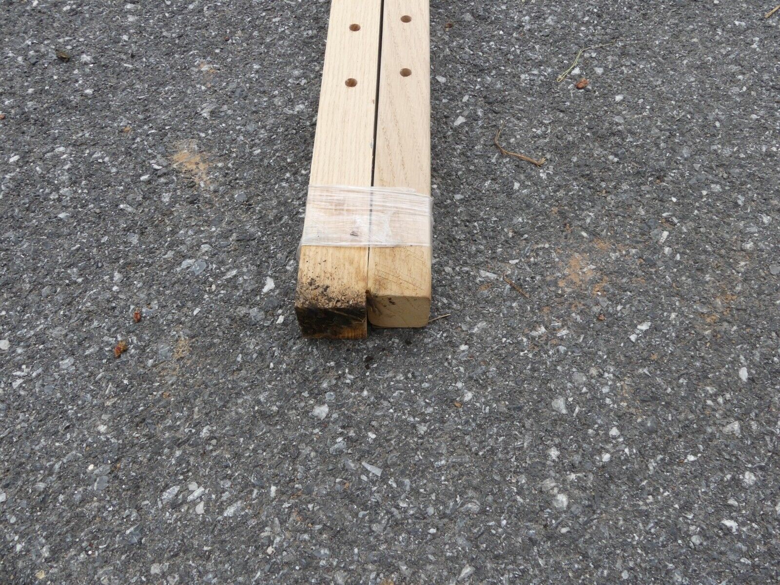 Natural Red Oak Wood Wheelbarrow Handles - 60" x 1½ x 1¾" *FACTORY SECONDS*