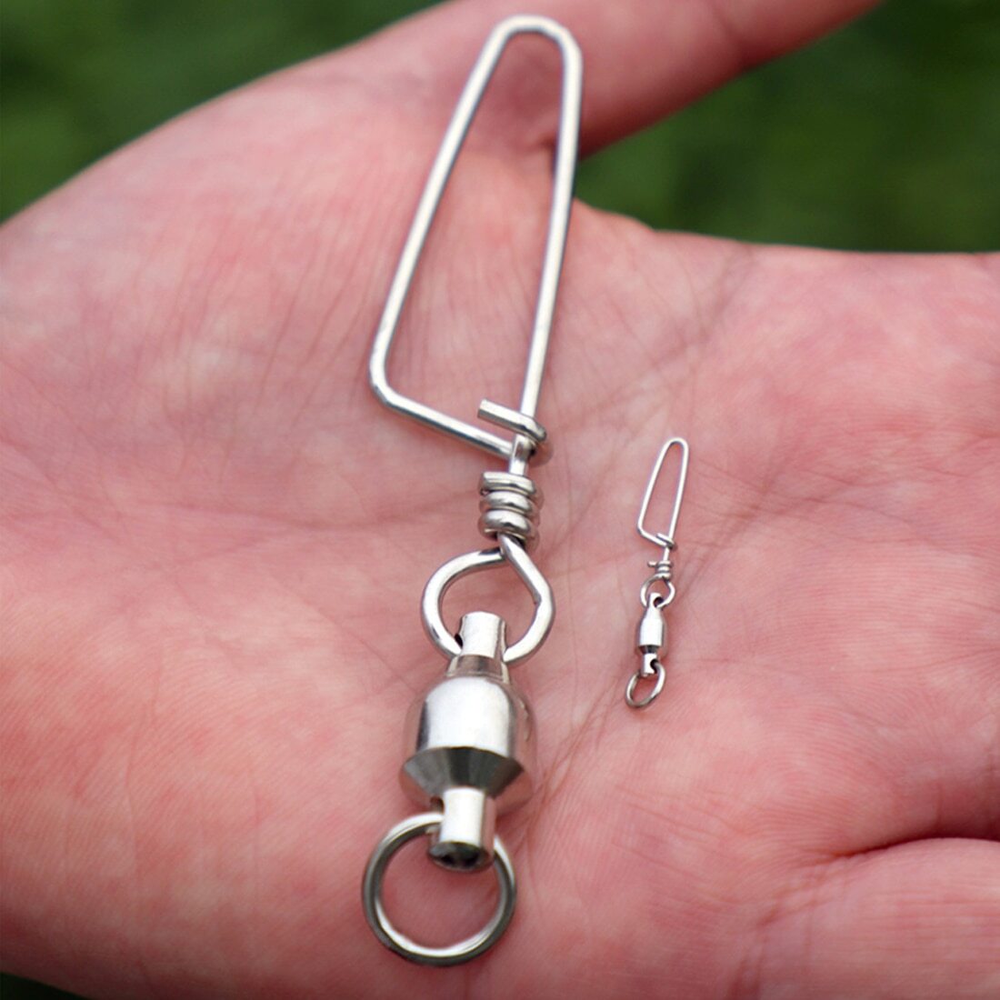 50 / 100 Pack Ball Bearing Fishing Swivels Snap Coastlock Fishing Line Connector