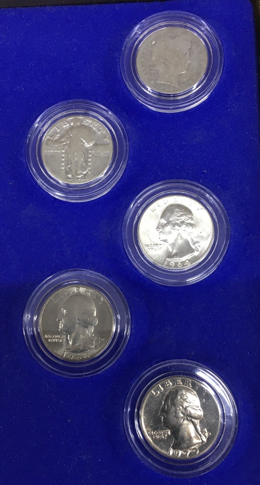 The Historical United States Coin Collection Wall Display Case W/77 Coins