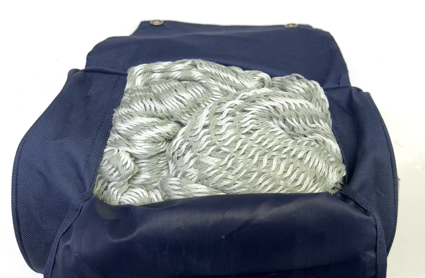Yellow Leaf Classic Weave Hammock Green & White Travel Tote