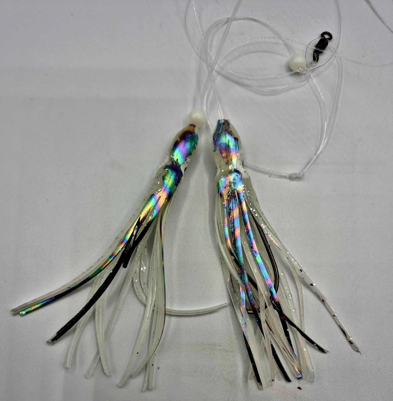 5 Pack: High/Low Rig, Hi/Lo Rig, Fluke Rig, Flounder, Sea Bass, Hoochie Skirts