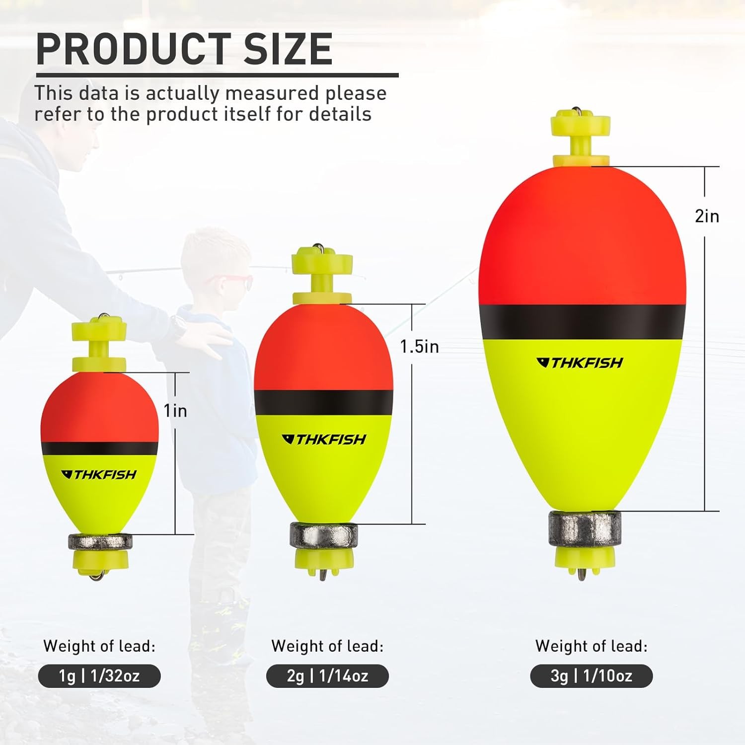 10Pcs Fishing Bobbers, Weighted Fishing Bobbers Foam snap-on Fishing Bobbers