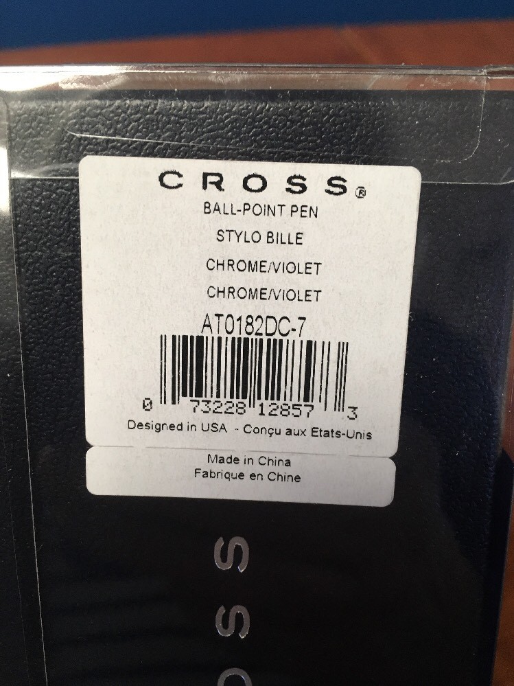 Cross Parasol Chrome and Violet Twist Ballpoint Pen