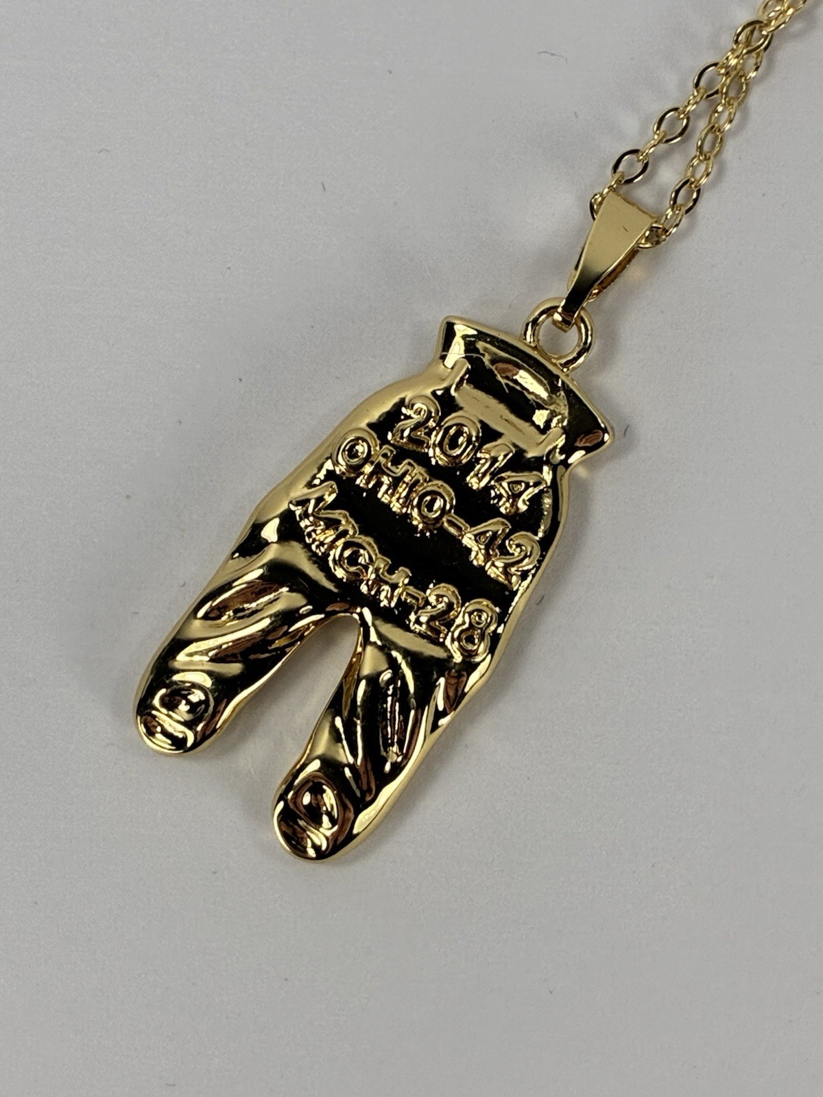 Ohio State Football Gold Pants Charm - 2014 Season - Collectors Fan Pendent TTUN