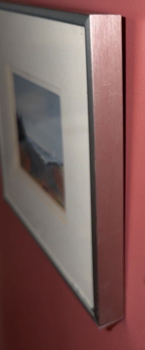 seascape art watercolor painting small “COASTAL SAIL 1” original sold by artist