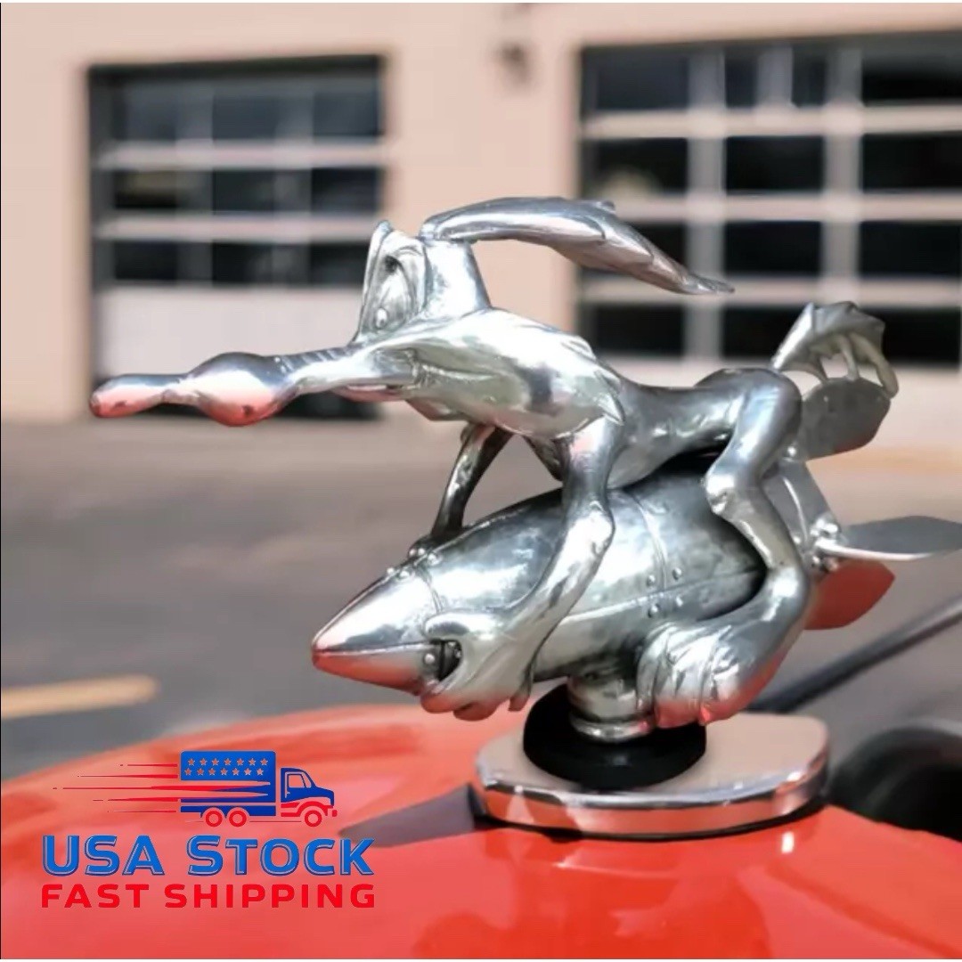 Coyote Trucks Hood Ornament Cartoon Vintage Car Ornaments Inspired