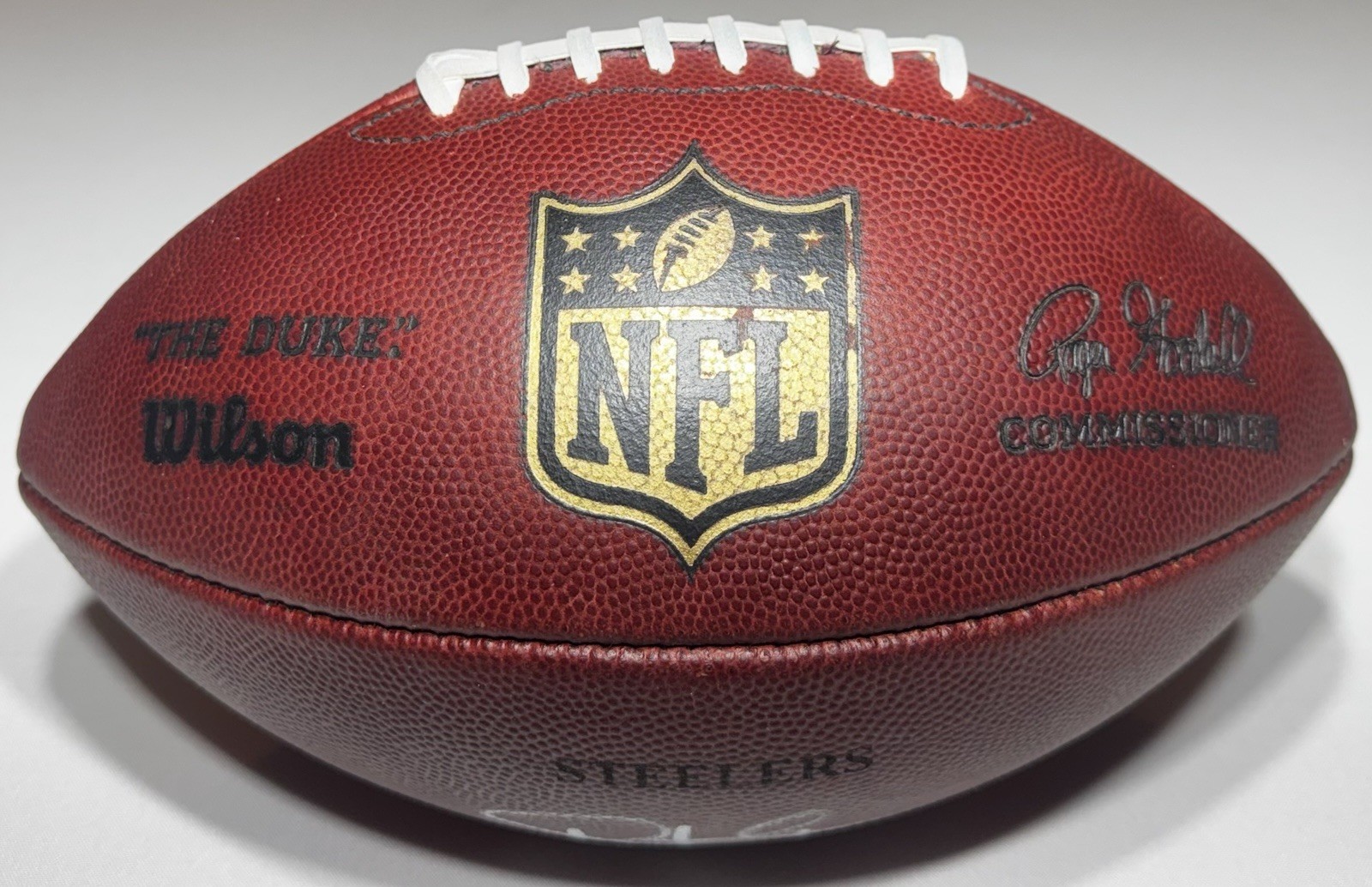 Pittsburgh Steelers Troy Polamalu Signed Autographed 2009 Game Used NFL Football