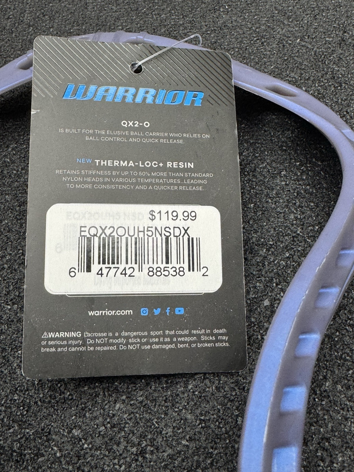 WARRIOR EVO QX2-O Pearl Purple Unstrung **NEW**