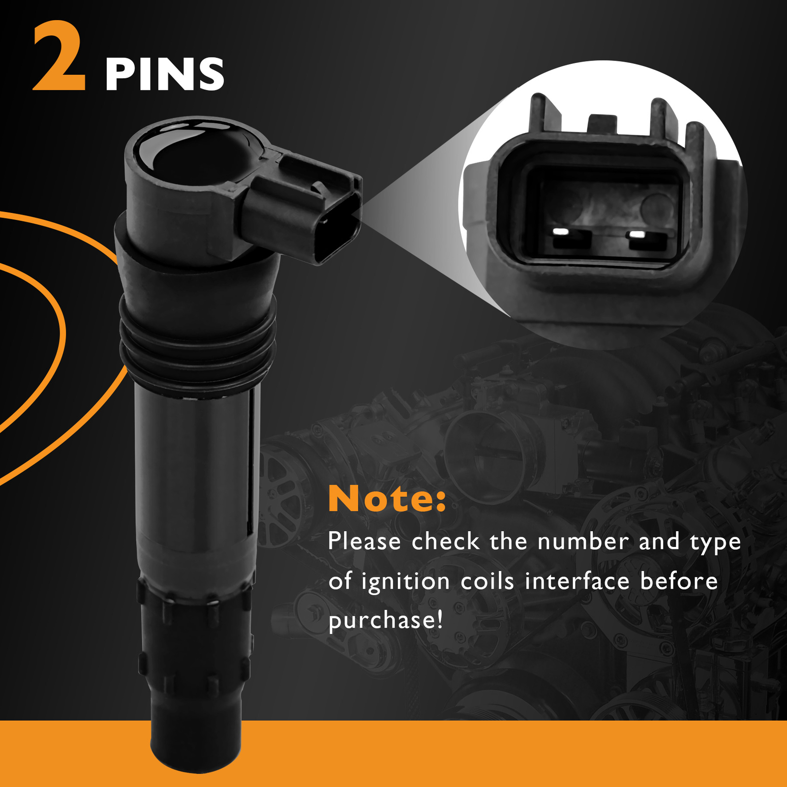 4x 129700-4400 Ignition Coils Packs For 99-12 Suzuki Hayabusa GSX1300R GSX1300RZ