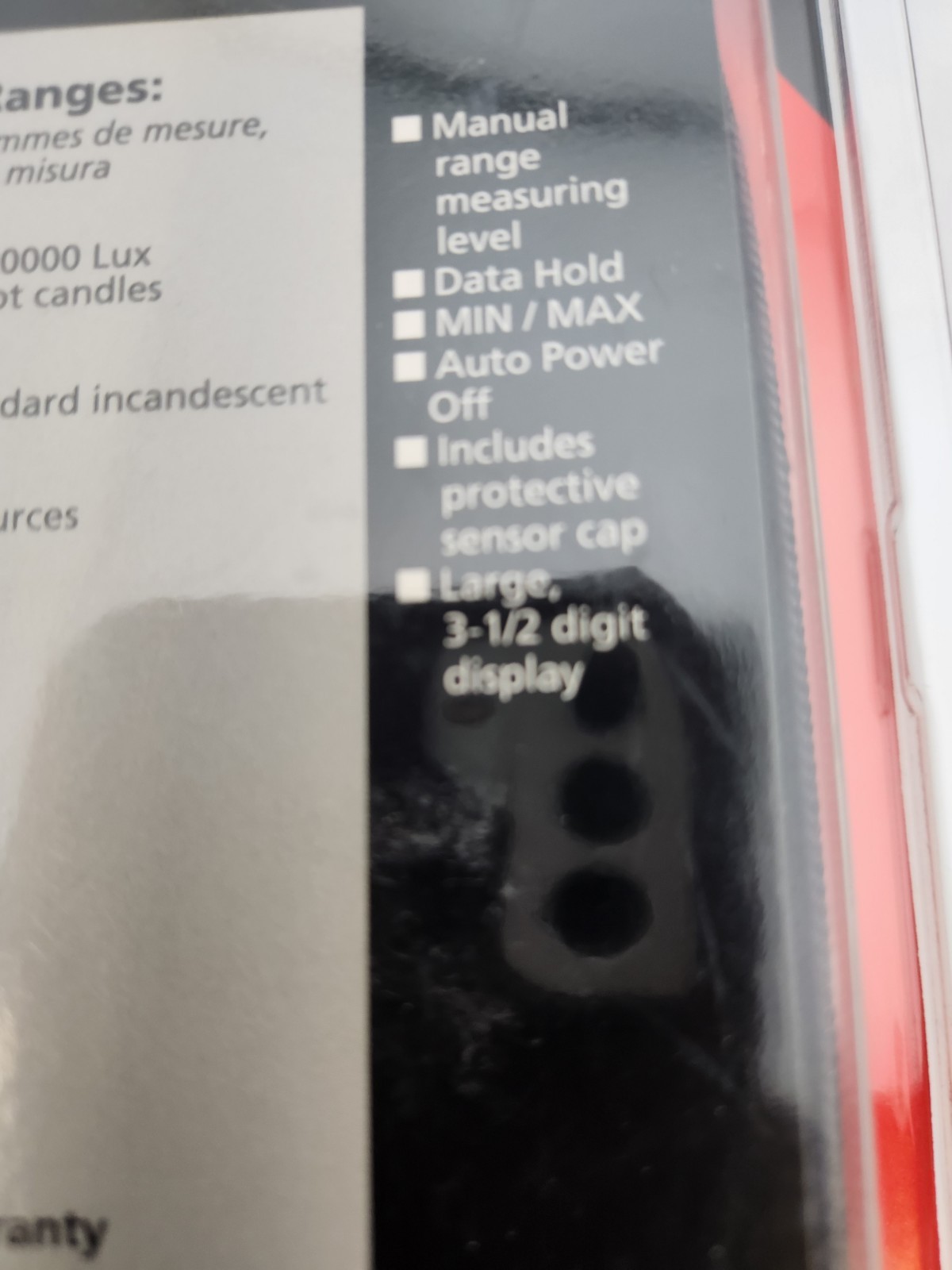 AMPROBE LM-120 Light Meter Auto Ranging, NEW OLD STOCK