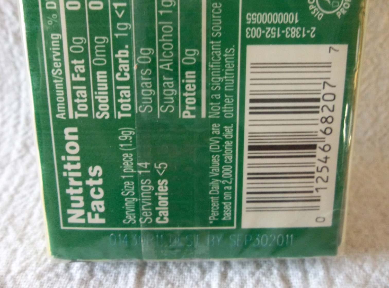 Stride Shift Citris Mint Chewing Gum DISCONTINUED Sealed Pack Expired 2011