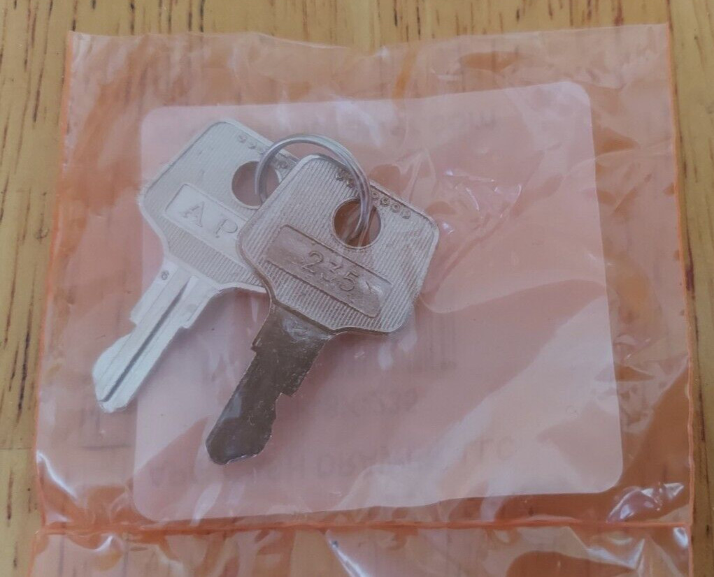 APG Vasario 235 Cash Drawer Key Pair Fits NCR, HP, MICROS, Square, Revel, Micros