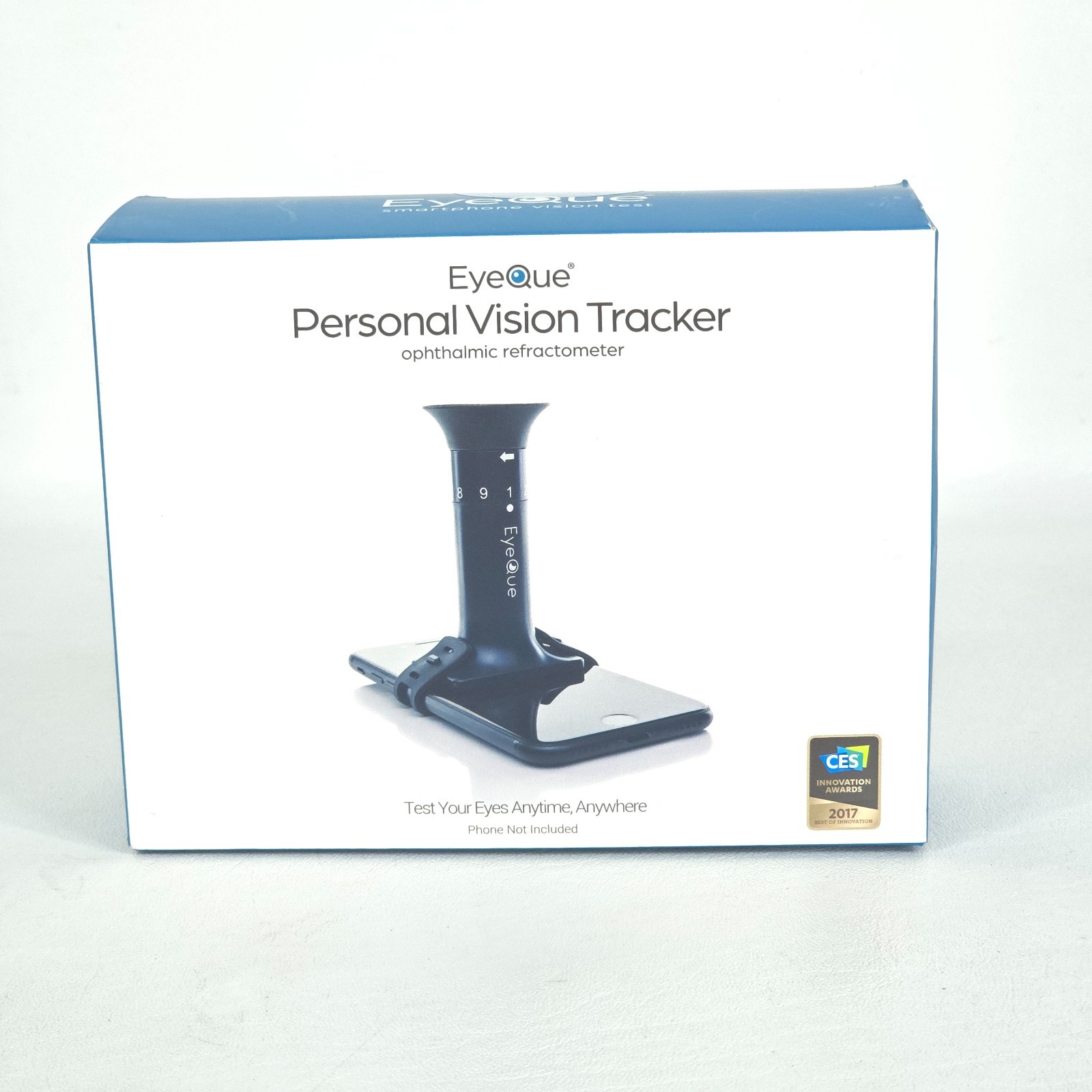 NEW EyeQue Personal Vision Tracker Ophthalmic Refractometer Home Test Kit Sealed