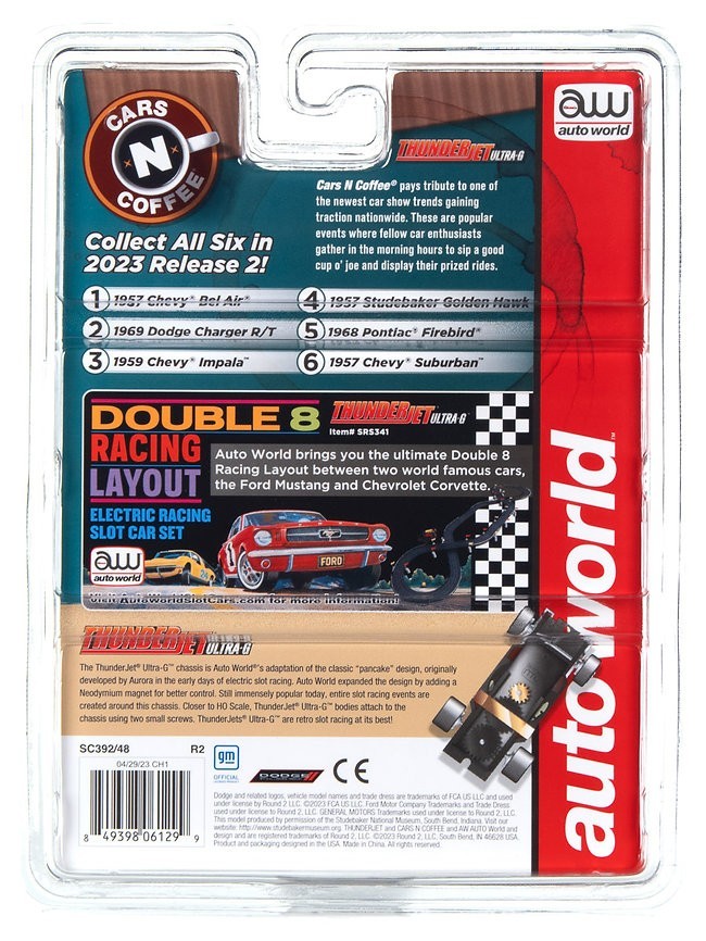 Auto World '68 Pontiac Firebird Green - Cars & Coffee Tjet 1/64 Scale - SC392