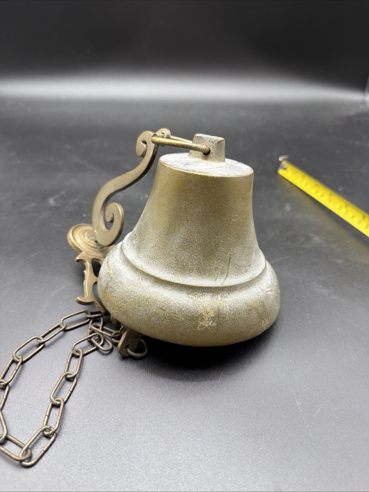 Vintage Wall Mount Hanging Bell Solid Brass