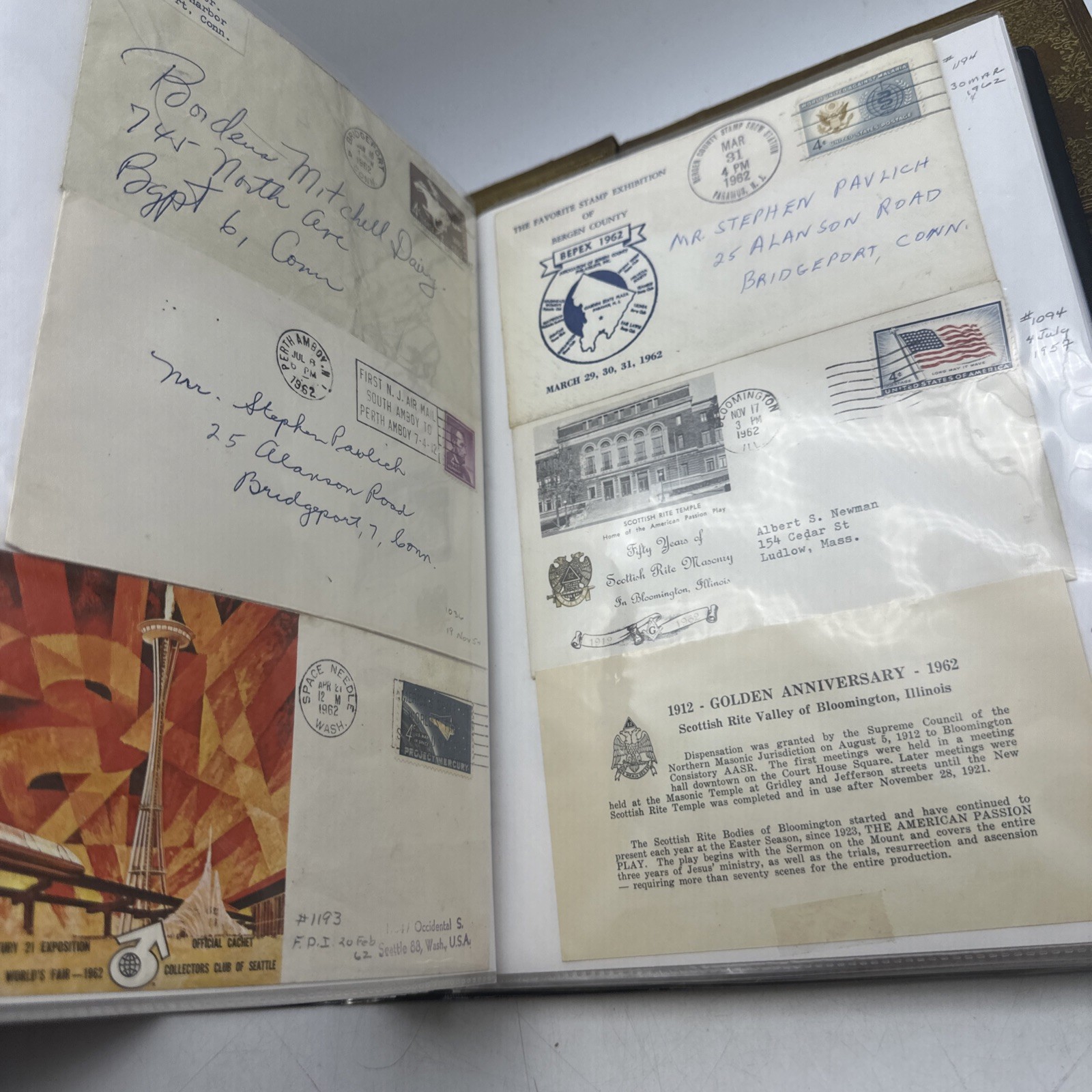 Vintage Stamp Covers Letters Lot 1960-1965 Postal History Collection (AA44)