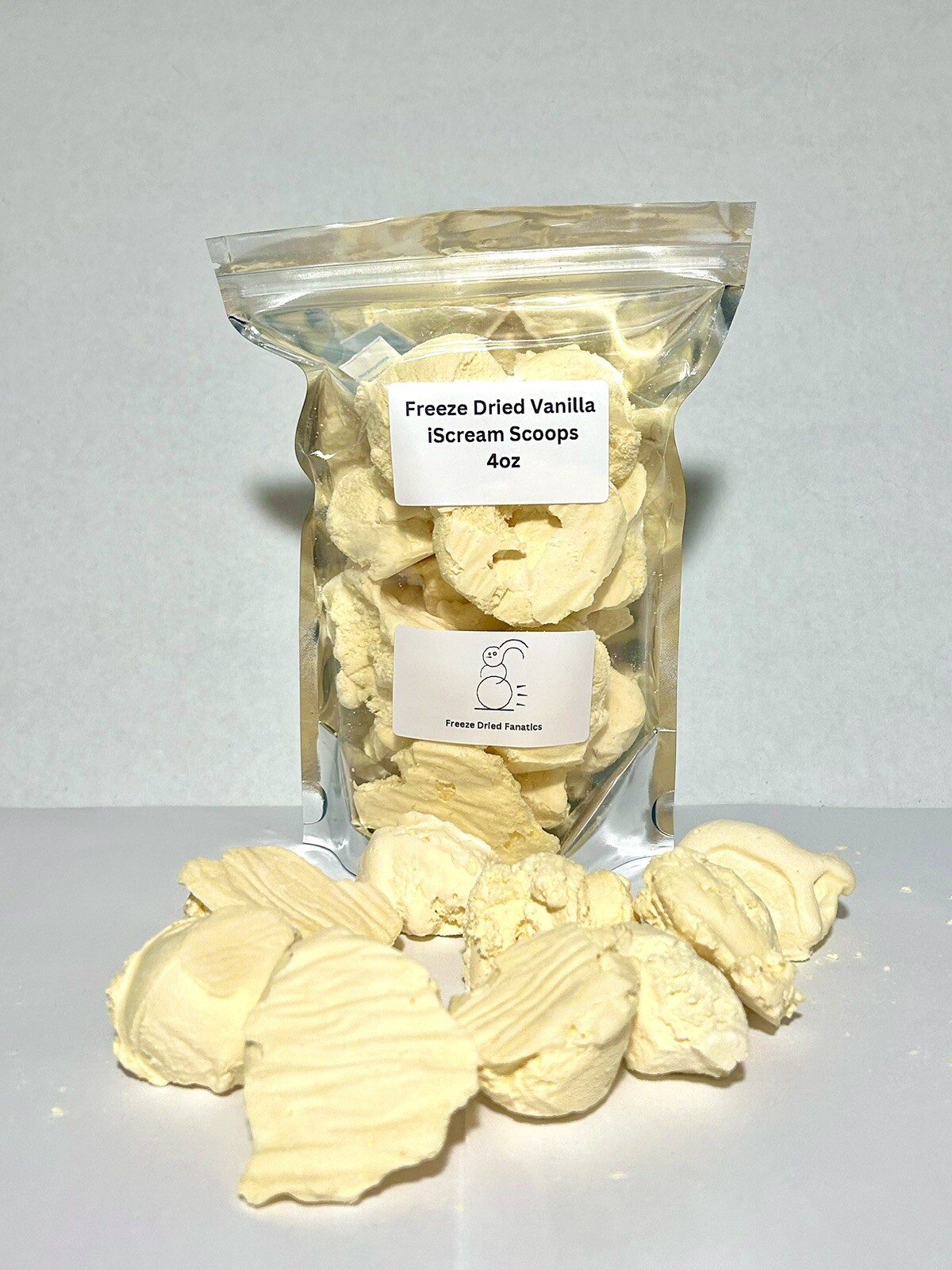 Freeze Dried Vanilla Ice Cream Scoops *IScream* *Pick Size* Made Fresh To Order