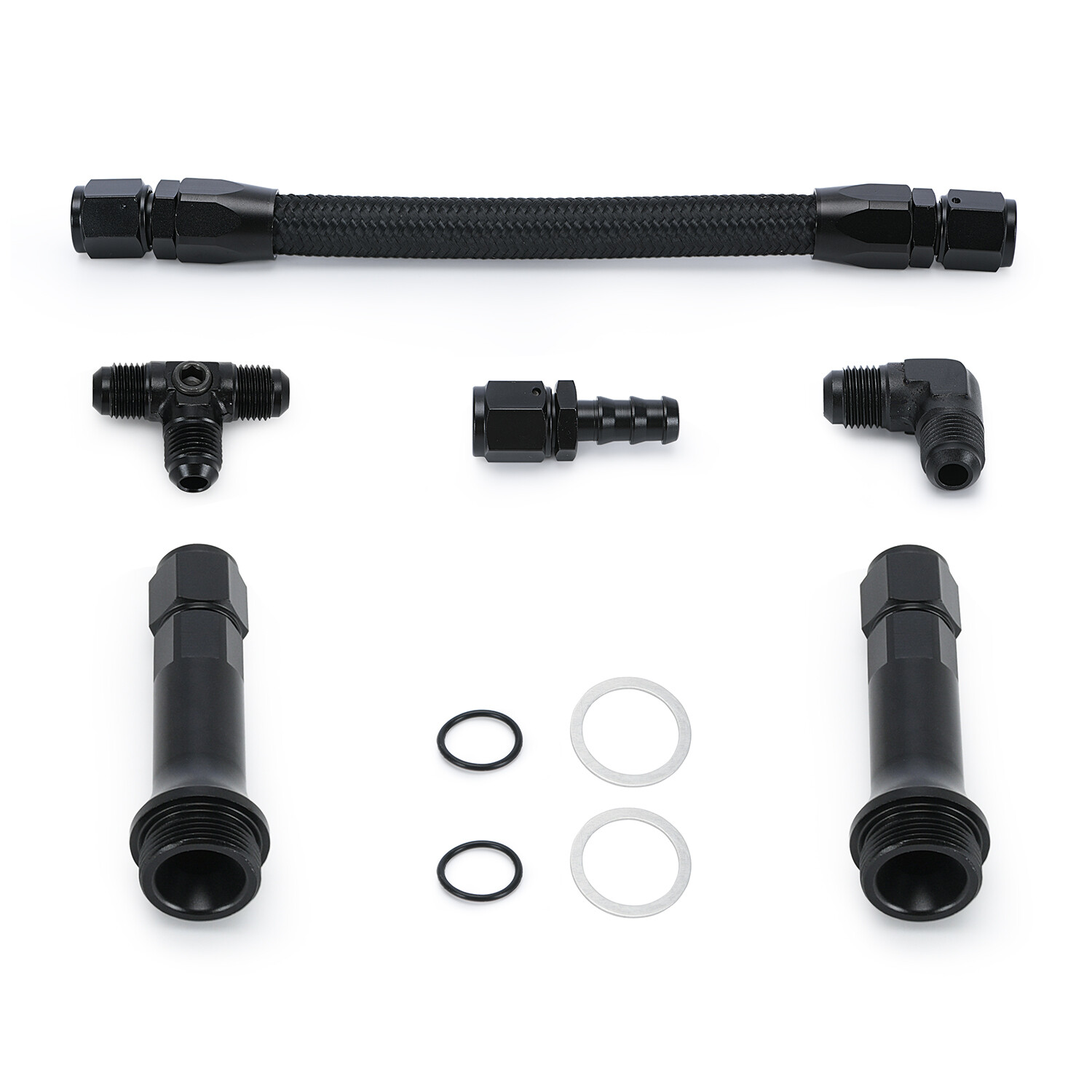 7/8-20 Dual Feed Aluminum Fuel Log Line For Holley Carburetor Double Pumper 4150