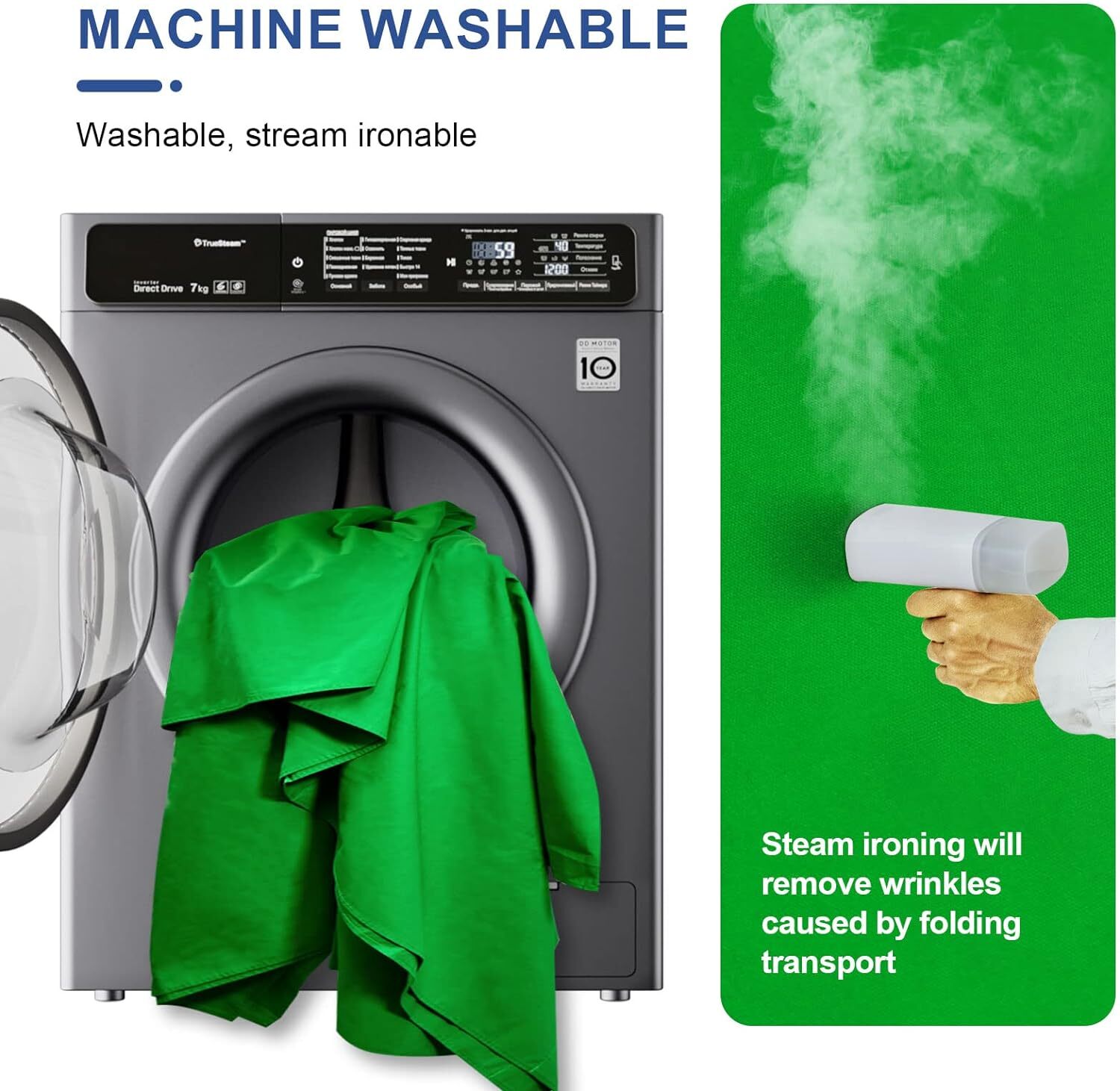 Selens 10 x 10ft Green Chromakey Backdrop Screen Photography Background Studio