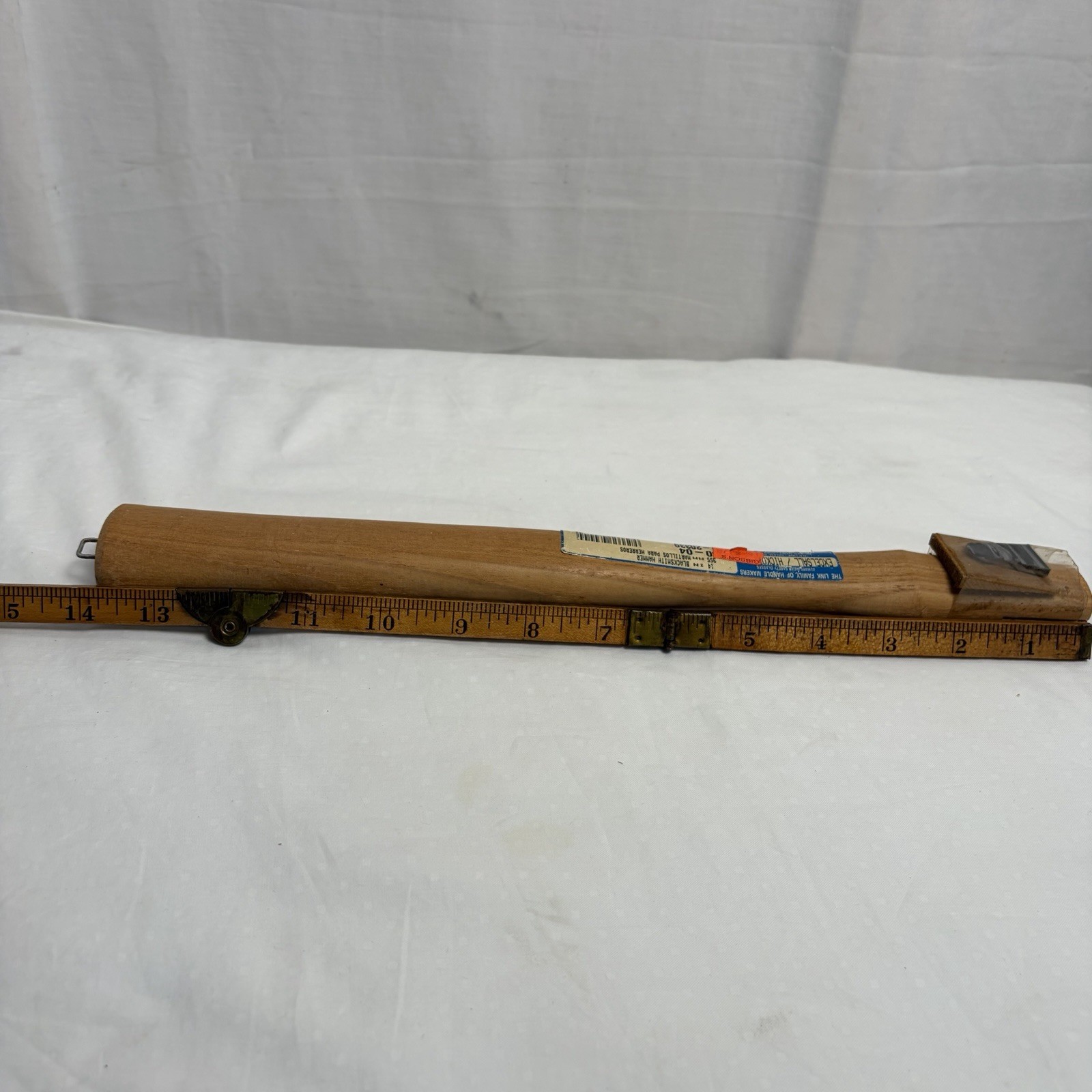 Vintage 14”Link Excelsall Hickory Wood Blacksmith Hammer Handle Brand New!