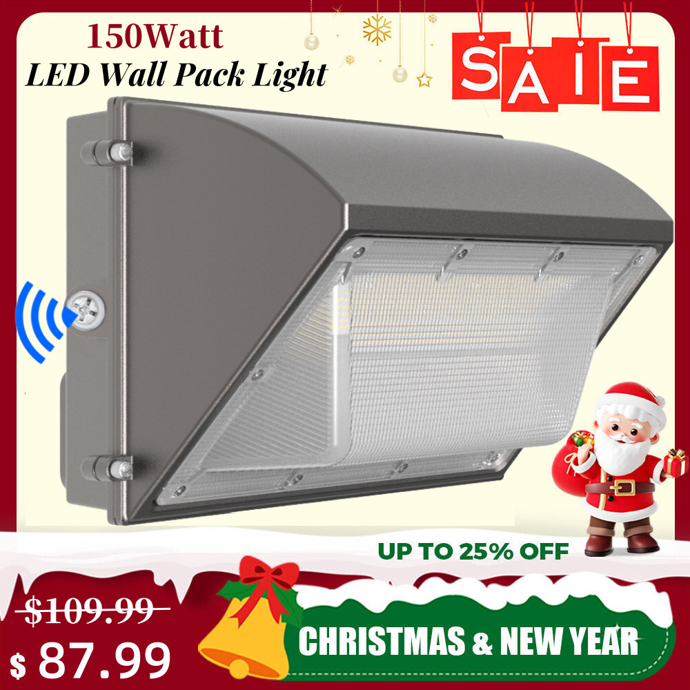 LED Wall Pack Light 150W Commercial Outdoor Security Exterior Lighting Fixture