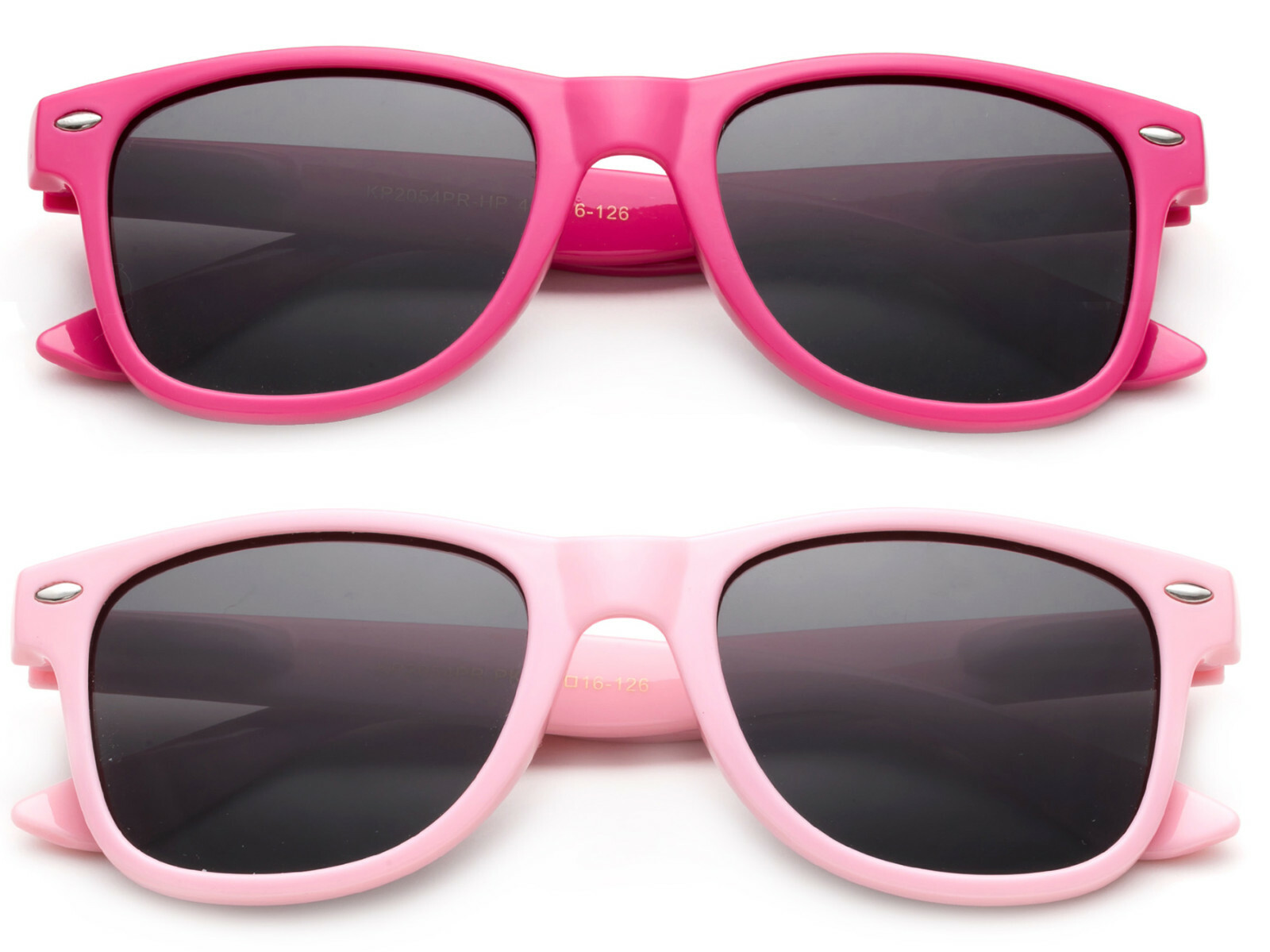 Kids Sunglasses Polarized Girls Pink Frame Cute Classic Retro 1-6 Years UV 100%