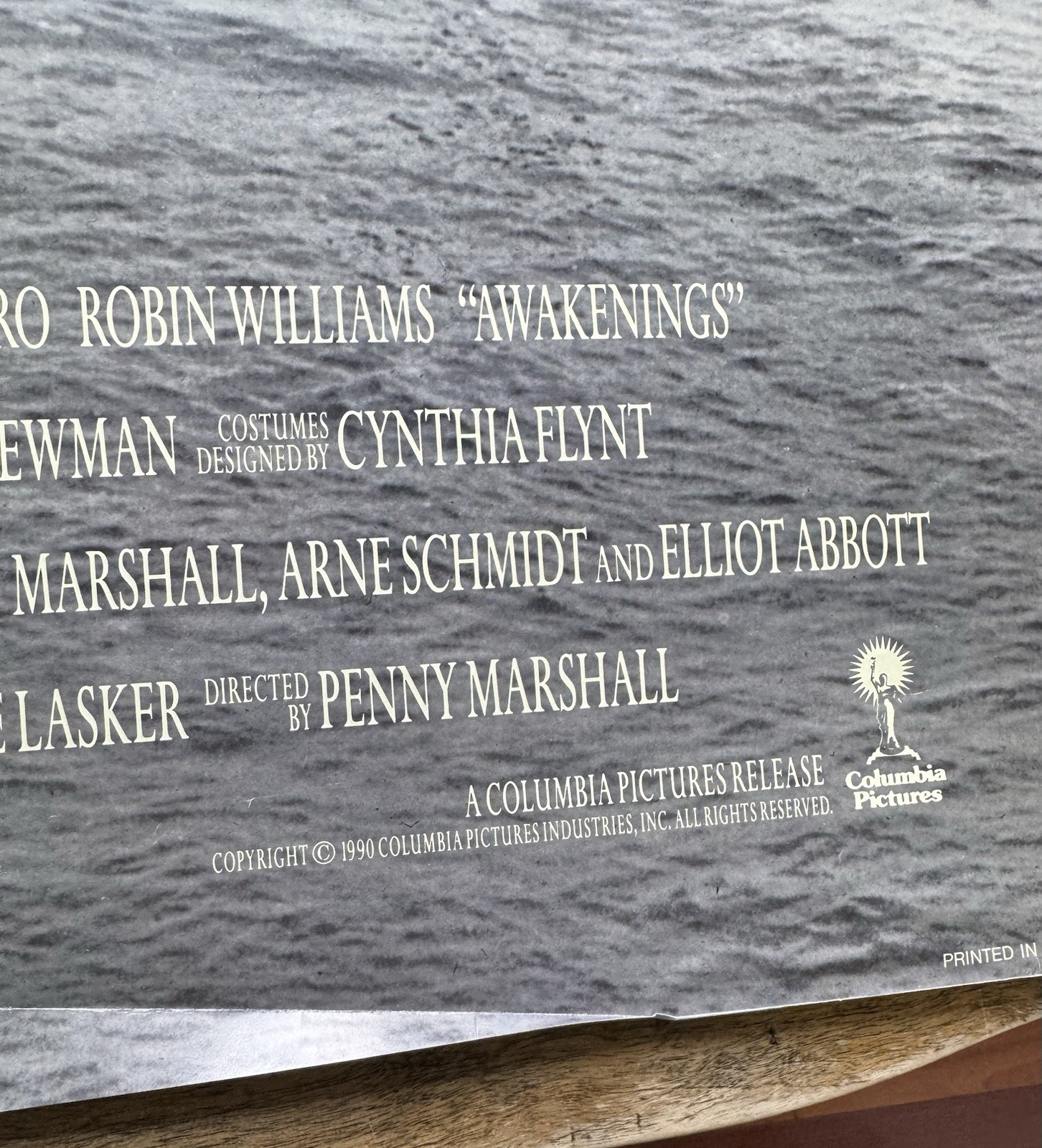 Awakenings 1990 Original DS 27x40 Folded Movie Poster • Deniro, Robin Williams