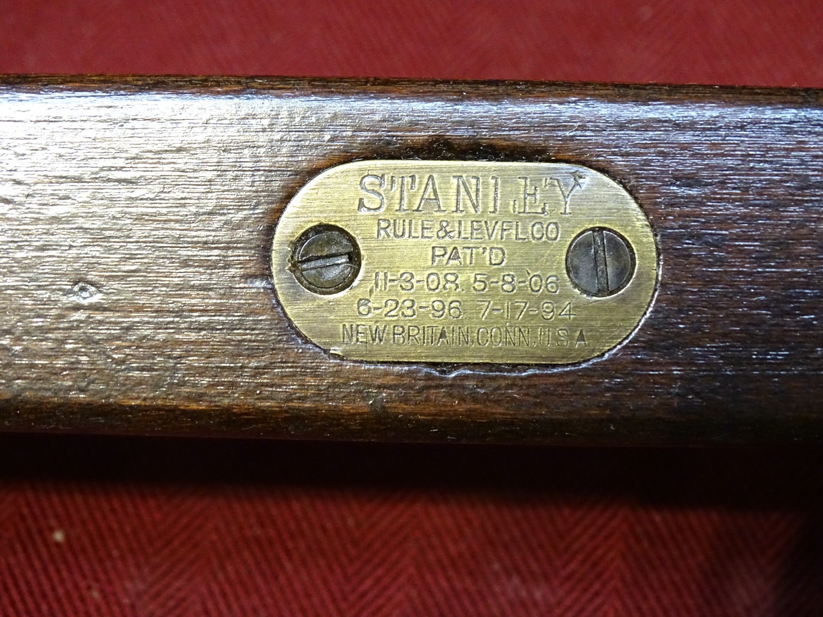 Stanley Rule & Level 26" No. 13 Adjustable Level & Plumb Refurbished Condition.