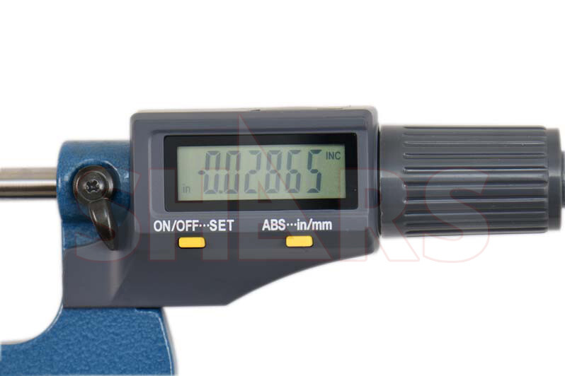 Shars 1-2" 0.00005" Digital Electronic Outside Micrometer Carbide Tip NEW ^]