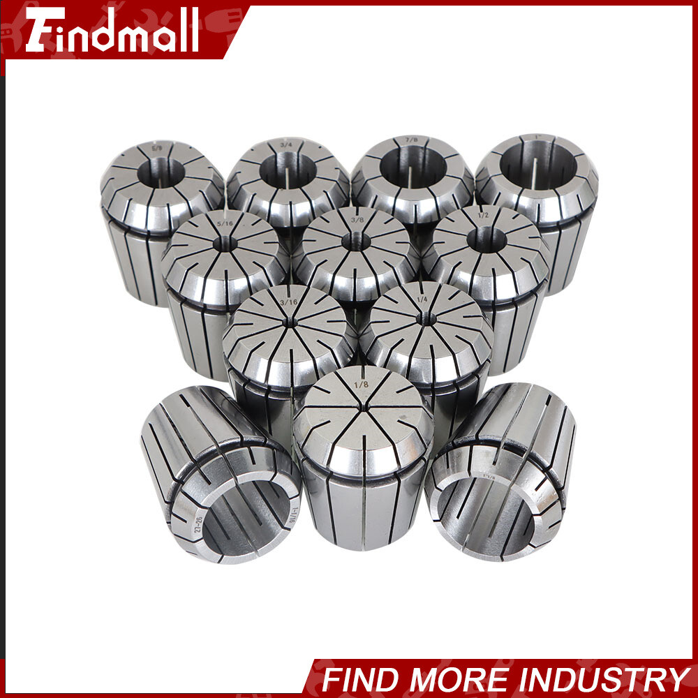 ER40 Collet 12Pcs Spring Collets Chuck Set 1/8"- 1-1/8" Precision For Lathe