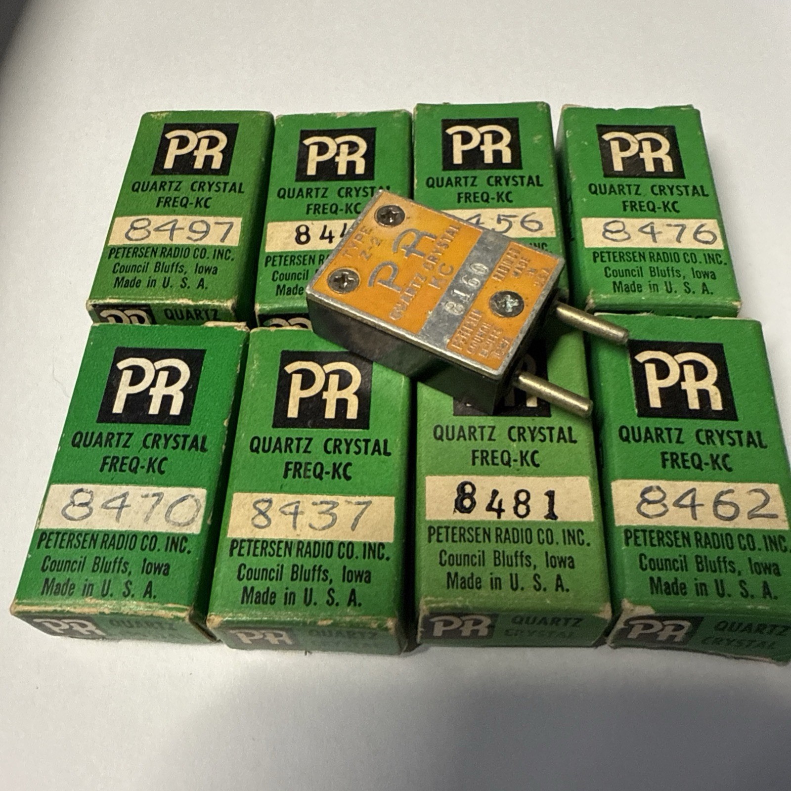 one FT243 quartz crystal from the list below :  PR