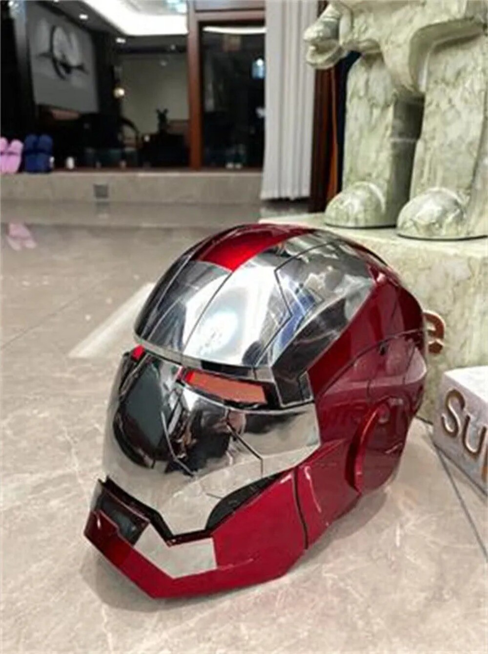 Autoking Iron Man Helmet MK5 1/1 Voice-controlled Mask Transform CosplayProp NEW