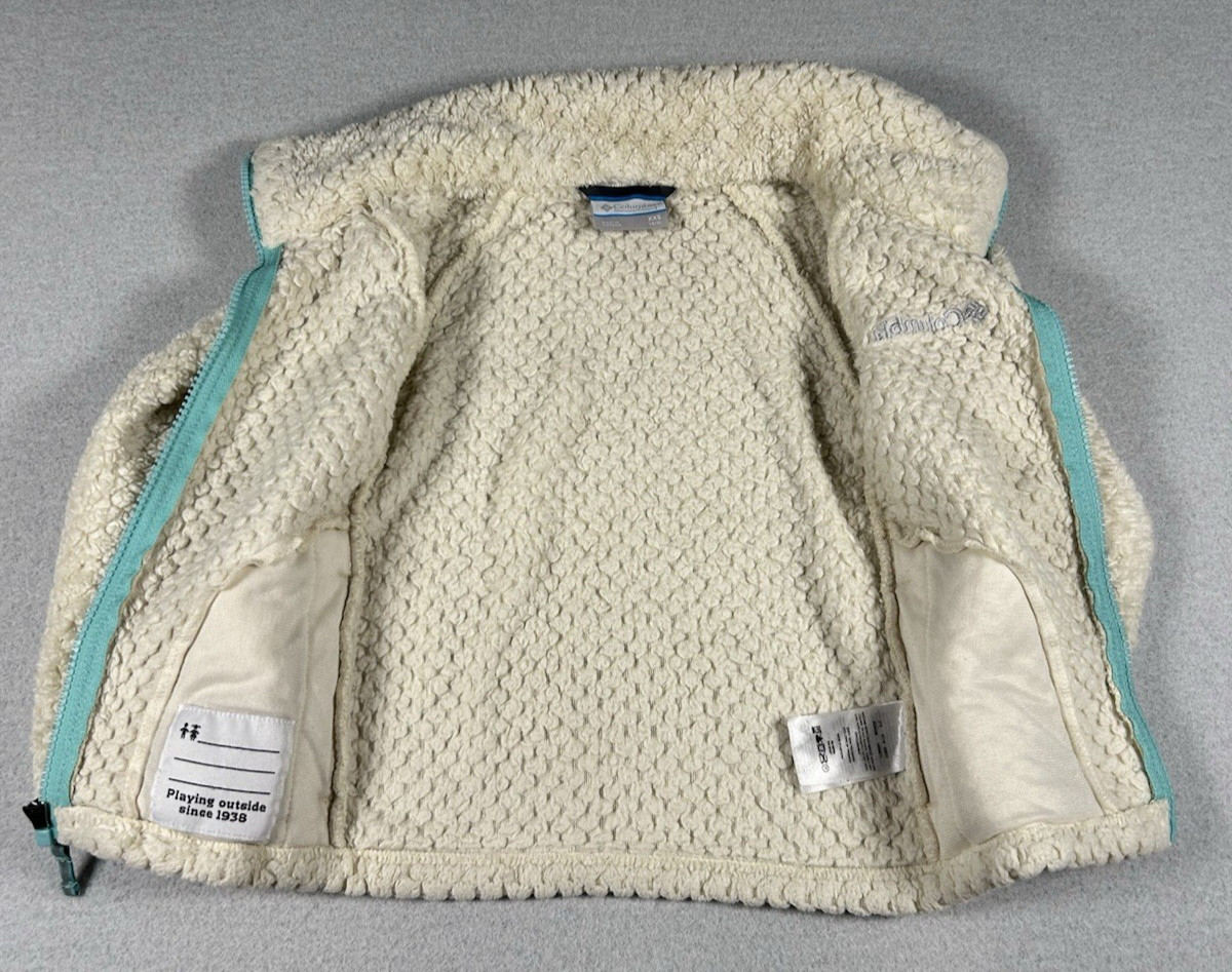 Columbia Toddler Girls Fireside Sherpa Fuzzy Soft Fleece Jacket Size XXS (4-5)
