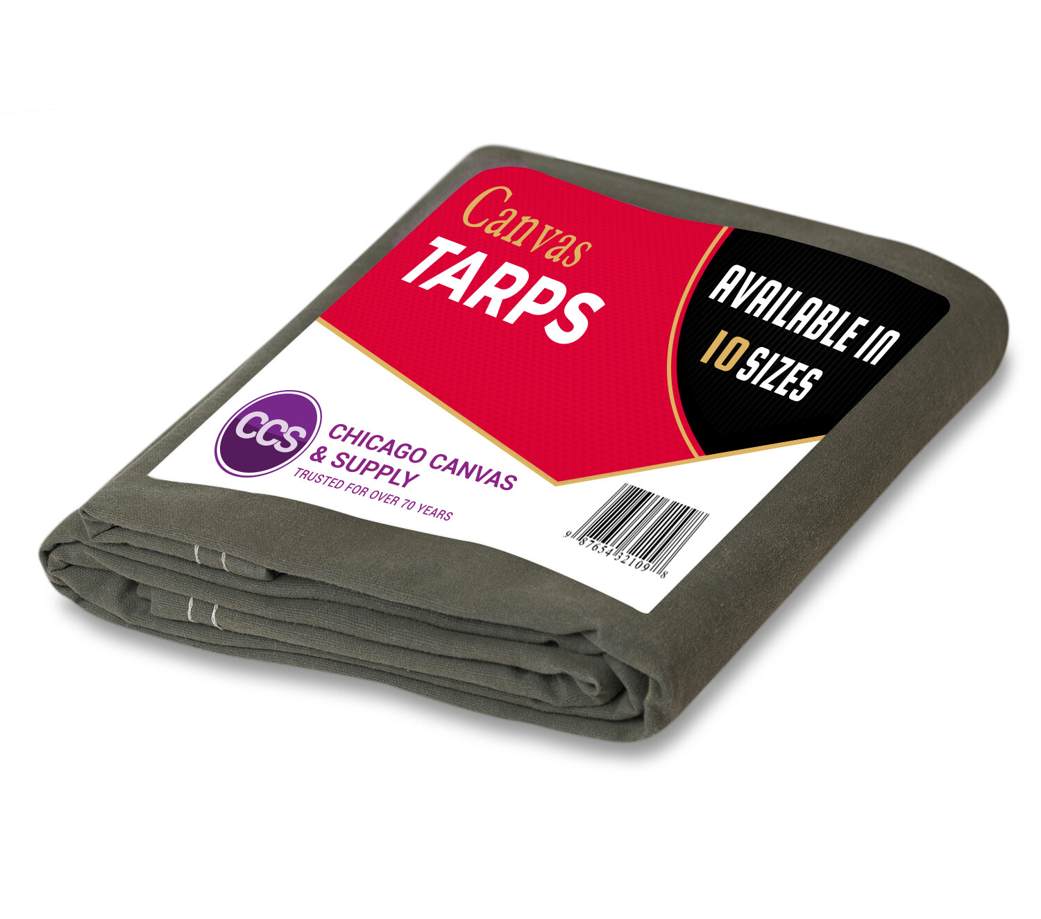 Heavy Duty Canvas Tarp - Water and Mildew Resistant