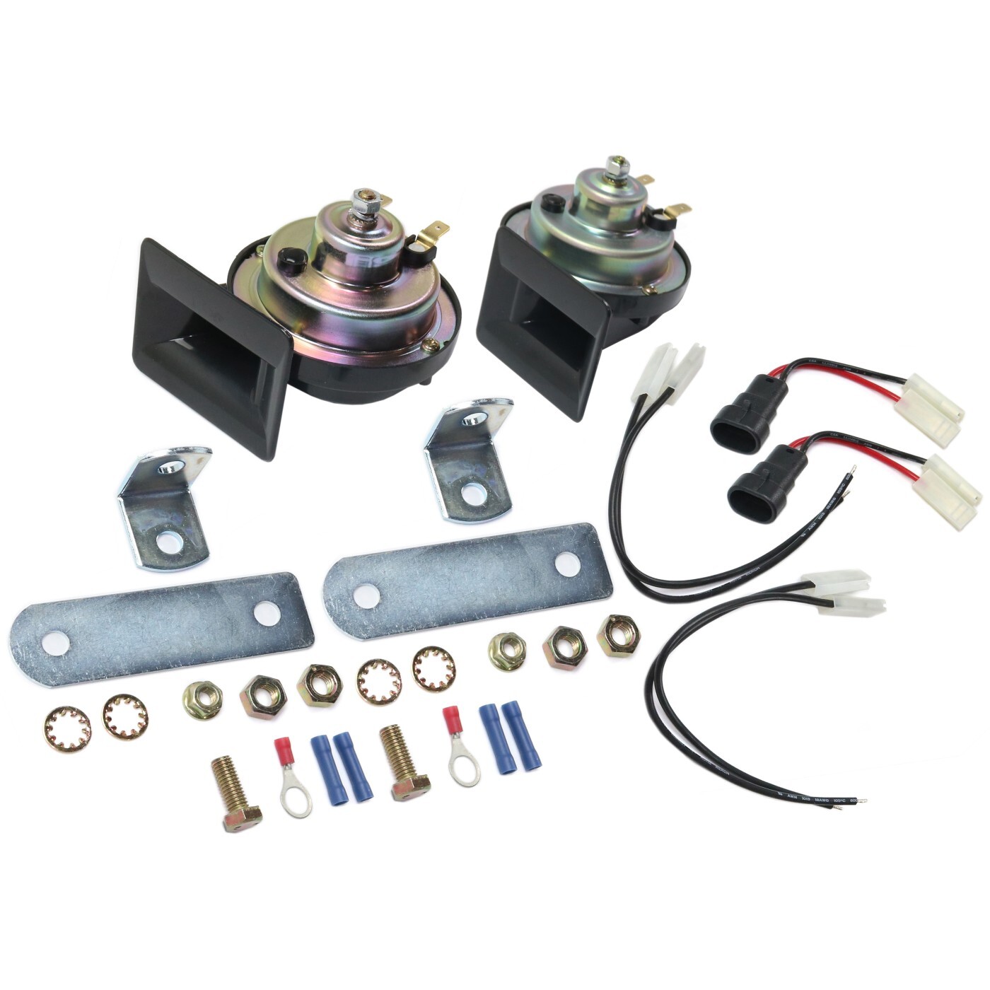 Pair Horns Set of 2 Driver & Passenger Side for Chevy Olds Yukon Suburban GMC