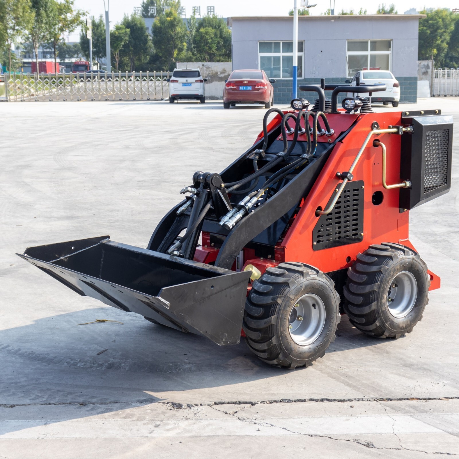 GA/TX pickup 320kg Wheel Type Mini Skid Steer Loader 13.5HP B&SEngine
