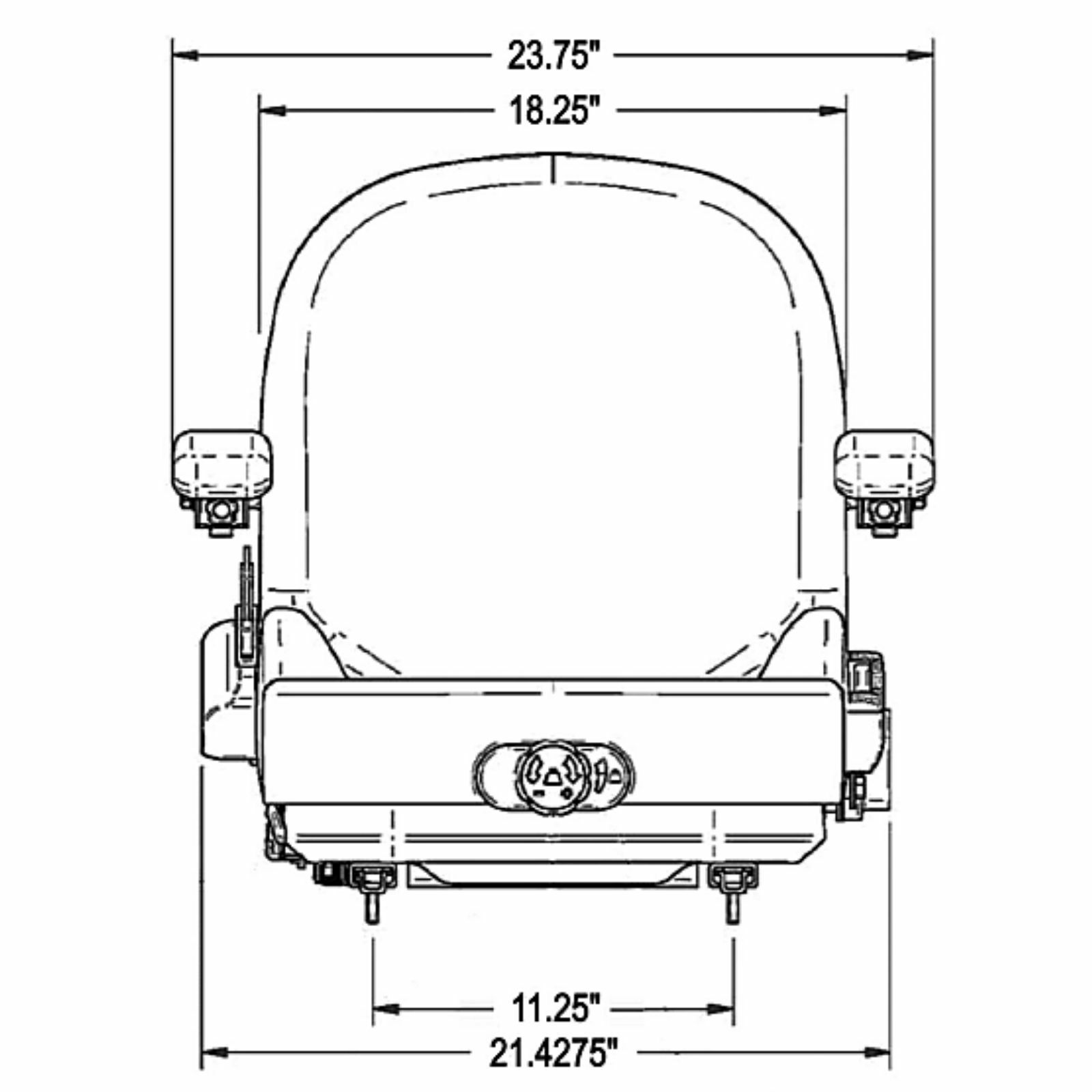 Trac Seats Suspension Seat for Scag Mowers -Turf Tiger, Tiger Cat, Wildcat 922a