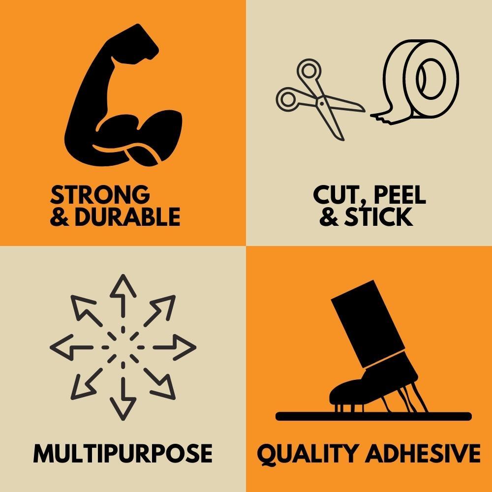 Carton Sealing Box Shipping Tape Parcel Packing Clear Tapes Select: Size & Qty