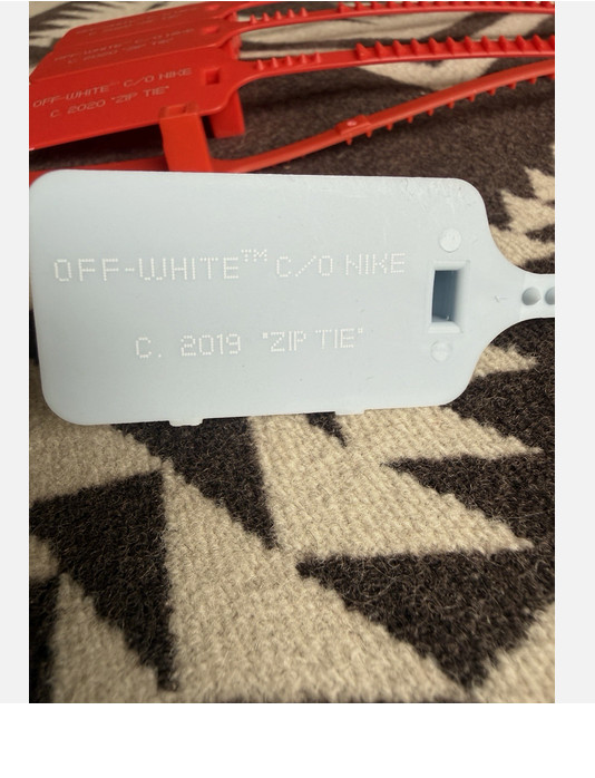 FAST SHIPPING "The Ten" ZIP TIE TAG Blue WHITE GREEN Red Replacement x Off-White