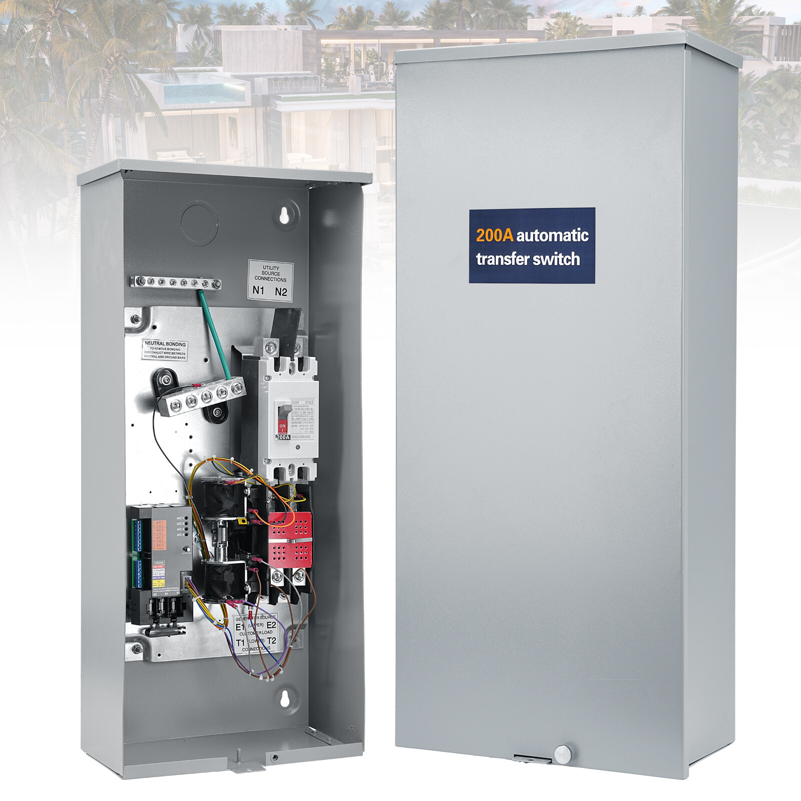 Upgrade 200-AMP Automatic Whole House Transfer Switch