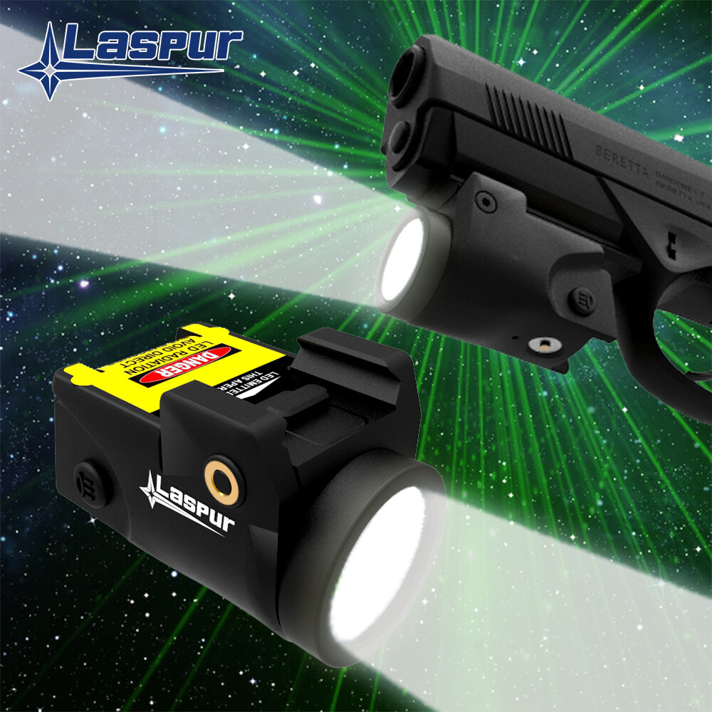 Laspur Sub Compact gun Light 500 High Lumen Rechargeable Battery
