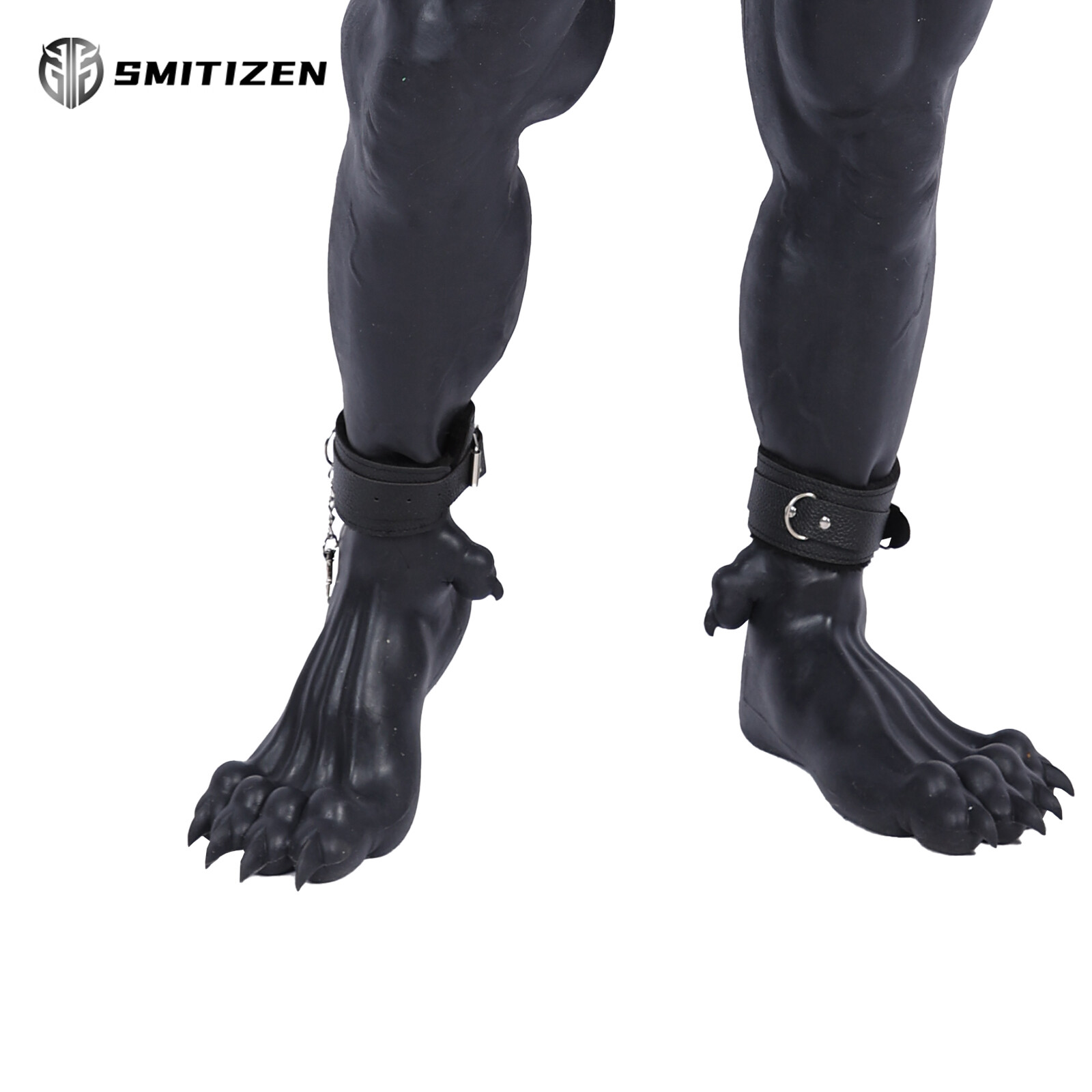 Smitizen Silicone Black Beast Paw monst Feet Realistic Skin Cosplay fake claw